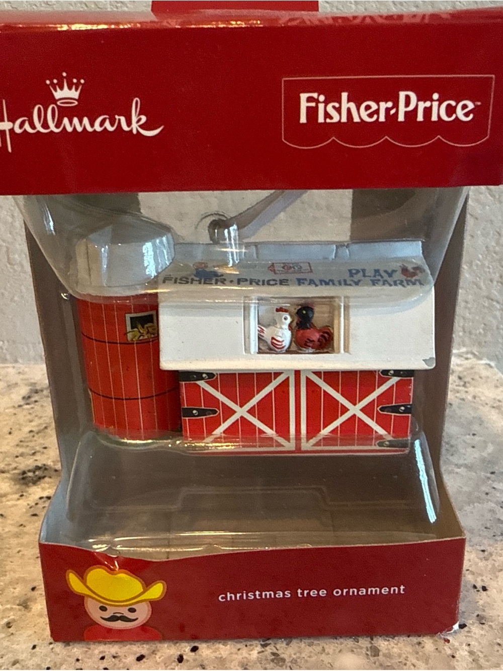 Hallmark Fisher Price Family Farm Barn  Ornament